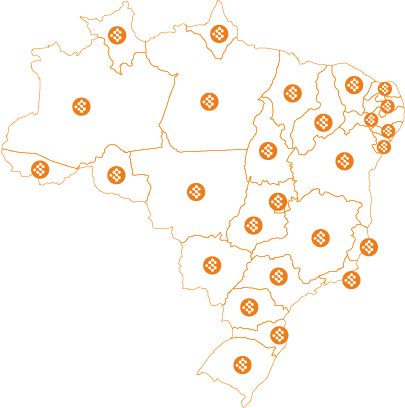 Estamos presentes em todo o Brasil​